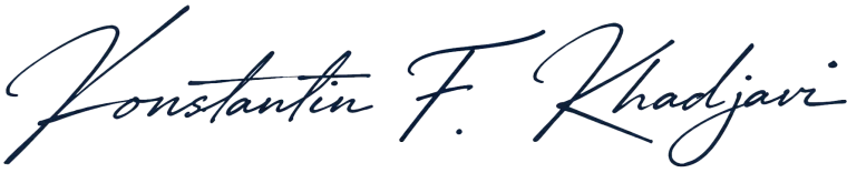 Unterschrift Konstantin F. Khadjavi